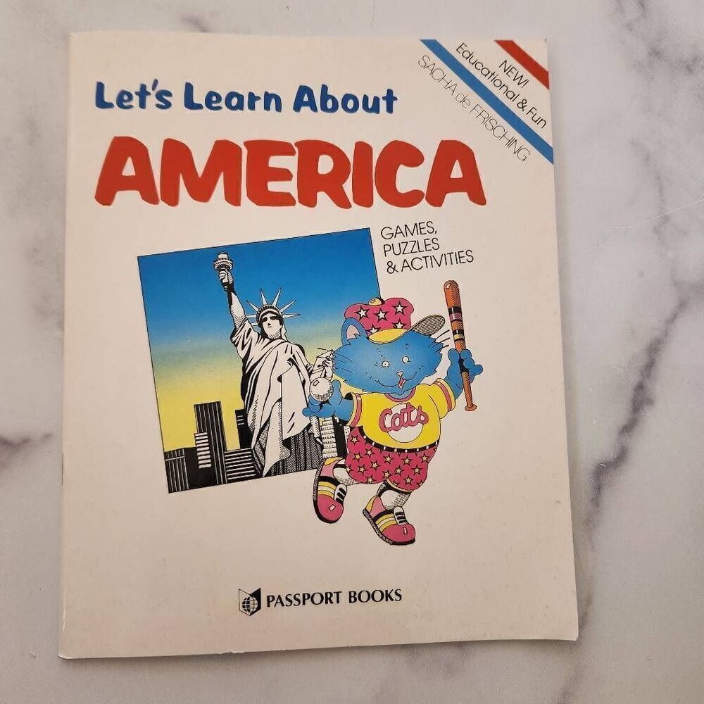 Let's Learn About America vintage children's book teachers aid history stories h